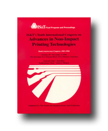 NIP10: Int'l Congress on Advances in Non-Impact Printing
