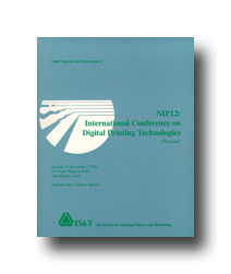 NIP12: Int'l Conf. on Digital  Printing Technologies