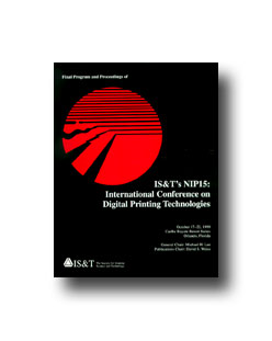 NIP15: Int'l Conf. on Digital Printing Technologies (CD)