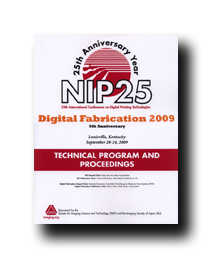 NIP25: Int'l Conf. on Digital Printing Technologies